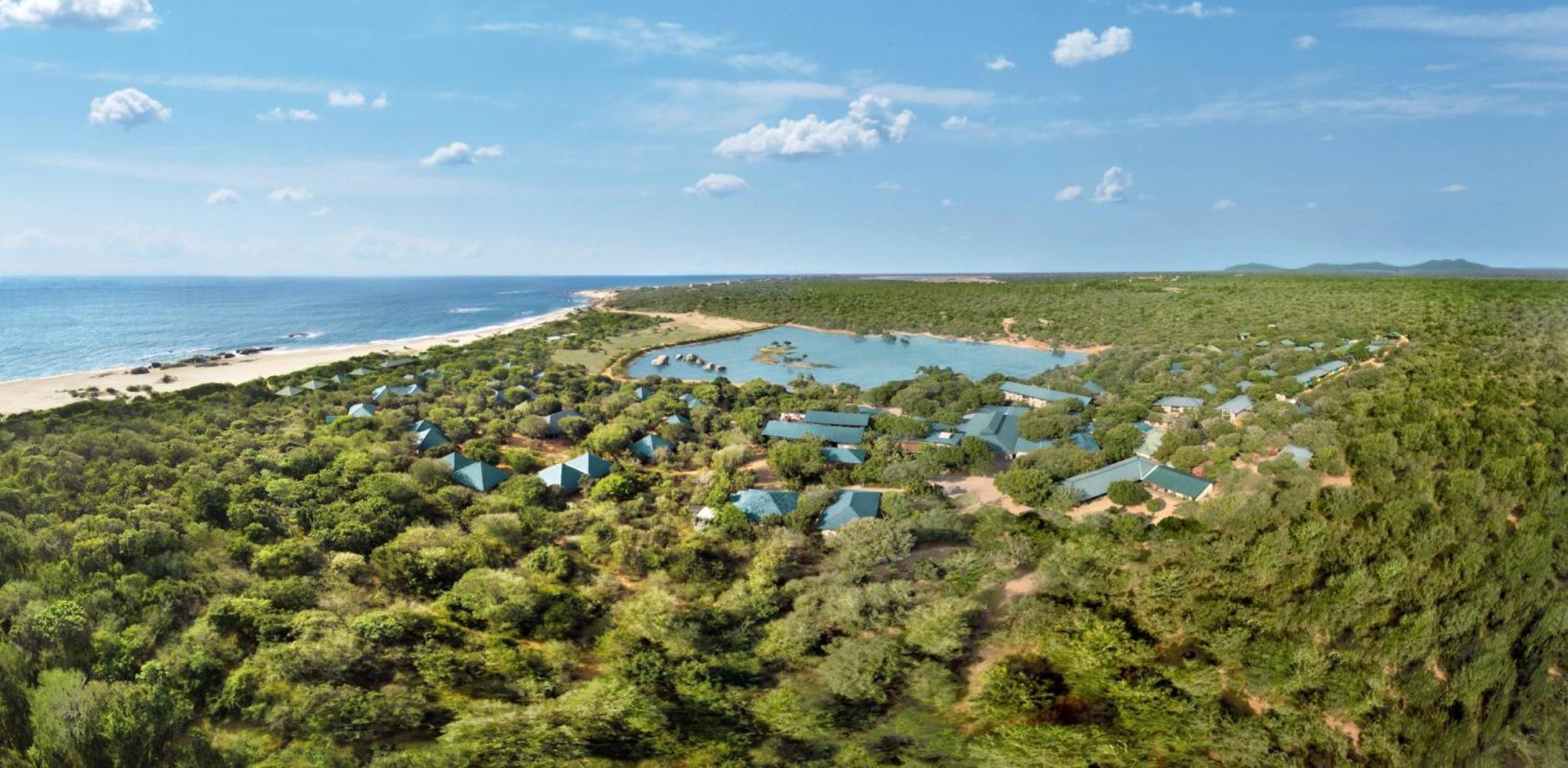 Cinnamon Wild Yala Kültér fotó Aerial view of the resort